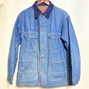 Vintage Big Mac Men’s Blue Denim Chore Jacket Workwear Size XL